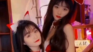Twin sisters, double the happiness