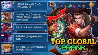 TOP GLOBAL PRANK CHOU NO#1 WORLD RANK MLBB