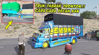 KECELAKAAN TRUK PARAH GARA GARA PECAH BAN