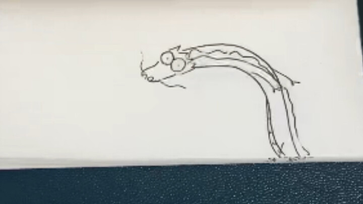 【翻纸动画】兔然的龙神祝福，看完后2024会有你想不到的惊喜