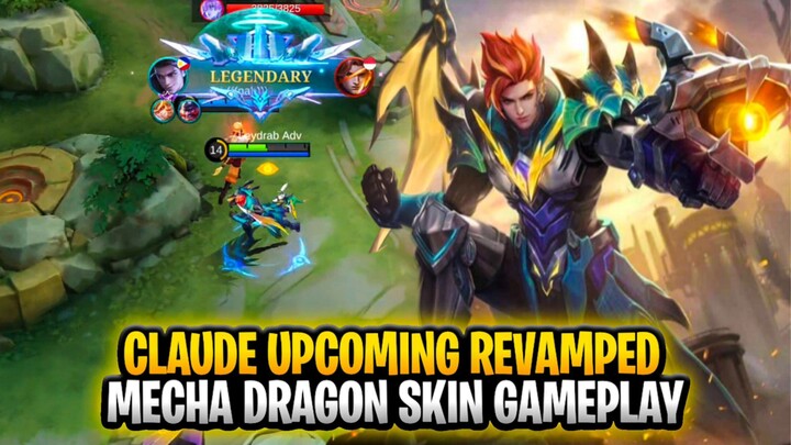 Claude Upcoming Revamped Skin | Mecha Dragon Gameplay | Mobile Legends: Bang Bang