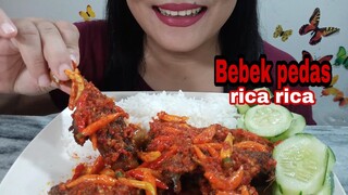 ASMR BEBEK PEDAS RICA RICA | DEW ASMR MUKBANG INDONESIA | EATING SOUNDS