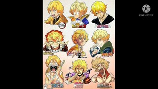 ảnh chế anime #13 Thánh Zenitsu qua các bộ anime khác nhau