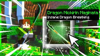 INSANE DRAGON BREATHING NAGINATA IN MINECRAFT DEMON SLAYER!