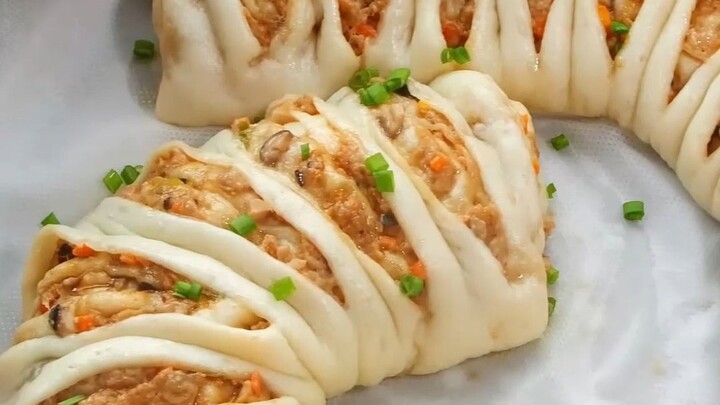 Bánh bao hoa to thơm ngon còn hơn cả bánh bao nhân thịt, vừa ngon lại no lâu!