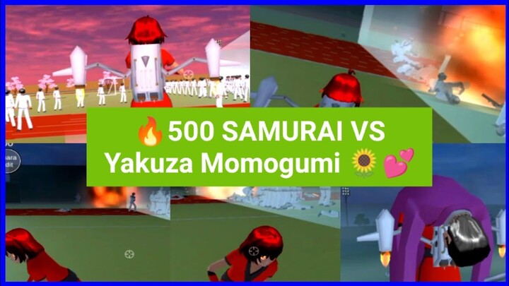 💕🔥500 Samurai Melawan Yakuza MOMOGUMI Di Sakura School Simulator🔥🔥