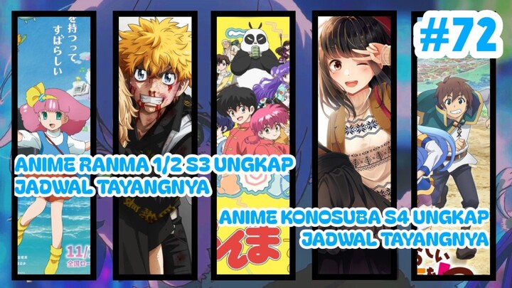News 72# Info Anime Konosuba, Anime Ranma 1/2