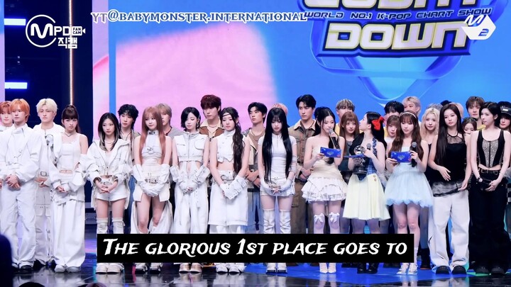 BABYMONSTER's Historic 1st Win on M Countdown for "WE GO UP" (Acceptance Speech + Encore | Eng Sub)