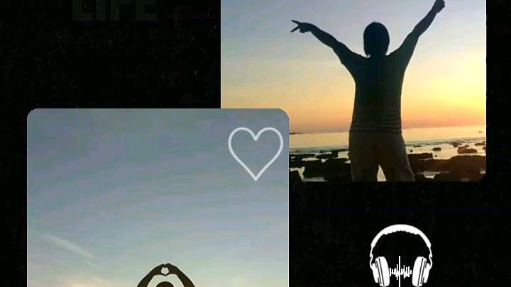Just me vibing with a beautiful sunset forgetting my worries and problems 🫶☺️