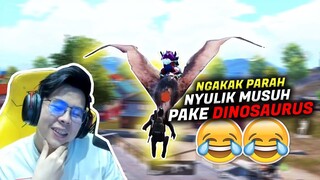 NGAKAK PARAH !! NYULIK MUSUH PAKE DINOSAURUS DI UPDATE TERBARU BUAT MUSUH LANGSUNG BENGONG ! - PUBGM