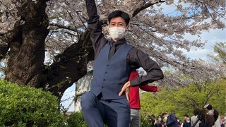 Musim semi akan datang! Menari jingle bells di bawah pohon sakura