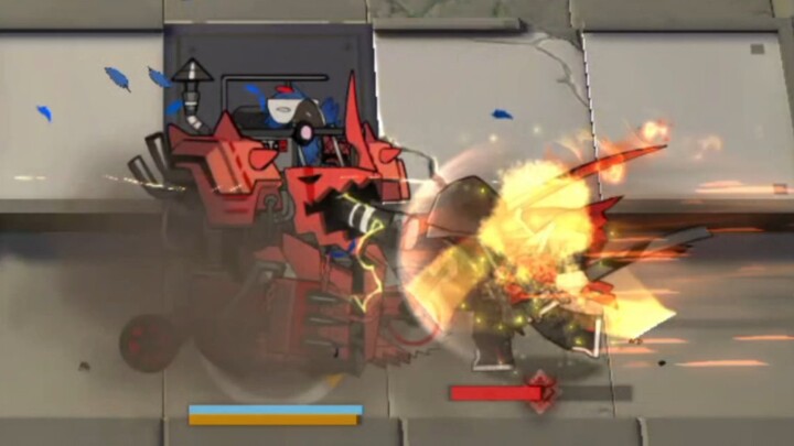 Full-Attack Stat Red Blade Brother VS Erosion II Super Gundam [Operation Genesis]