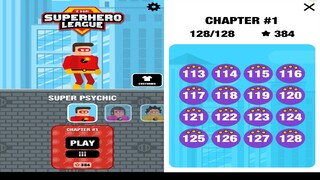 The Superhero League SUPER PSYCHIC Level 113-128 Walkthrough 3 Stars