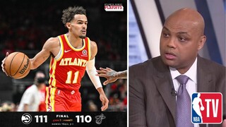 NBA Game Time react to Atlanta Hawks rally to beat Miami Heat 111-110 in Game 3; Trae Young: 24 Pts