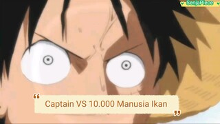 Moment Captain Vs 10.000 Manusia Ikan (AMV Luffy X Industri Baby)