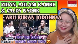 ZIDAN, ADLANI RAMBE & VALDY NYONK - AKU BUKAN JODOHNYA (Cover Song) || FIRST TIME REAKSI