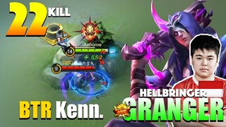 Wrong Gank Boys! 22 Brutal Kill Totally No Mercy! | Hellbringer Granger Gameplay By BTR Kenn. ~ MLBB