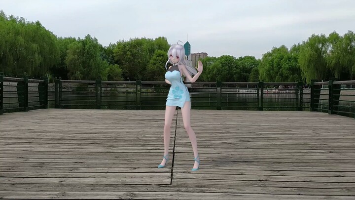 [Real scene synthesis/fabric solution] Weak sound dances summertime in the park
