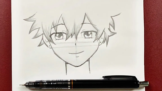 วาดการ์ตูนง่ายๆ วิธีการวาดการ์ตูนบอยด้วยดินสอ