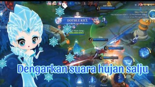 Dengarkan suara hujan salju