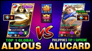 Aldous God? Top 1 Global Aldous Destroyed Philippines Top 1 Supreme Alucard in Rank ~ Mobile Legends