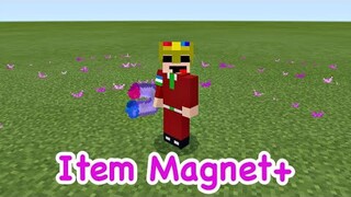 Real Magnet in Minecraft | Item Magnet+ Addon | MCPE / MCBE Addons