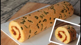 เค้กโรลหมูหยองน้ำสลัด pork floss cake roll l ครัวป้ามารายห์