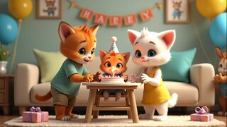 ❤️ Cute Kitten Couple Celebrates Their Toddler’s First Birthday ❤️ | 🐱 A Love Story Like No Other!