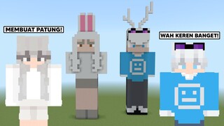 Aku & @AKUDAP Membuat Patung Avatar Minecraft Kita! Lucu Banget! - Minecraft