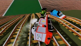 THOMAS AND FRIENDS Driving Fails Compilation Hang Cliff TRex Beans Railway 7 Thomas the Tank