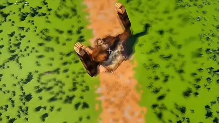 Cutting down giants in Minecraft