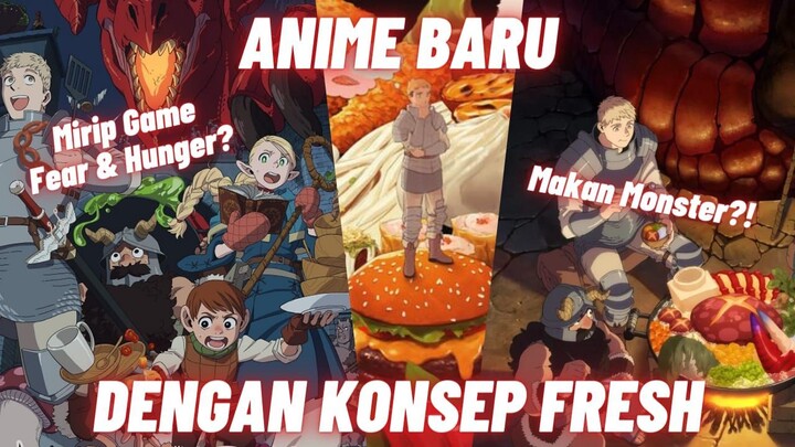 NGEJELAJAHI DUNGEON TAPI GAADA PERBEKALAN? MAKAN AJA MONSTERNYA! | Dungeon Meshi | Anime Review