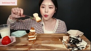 Món Hàn : Thưởng thức các loại bánh kem 6 #mukbang