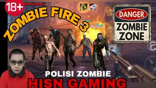 game zombie fire 3D,  jalan jalan ketemu polisi zombie
