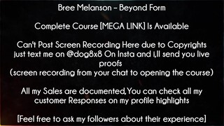 Bree Melanson Course Beyond Form download