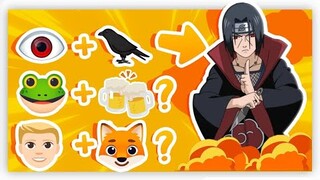 Adivinhe o personagem de Naruto pelo Emoji ! 🤔🍜 ( Naruto quiz emoji )