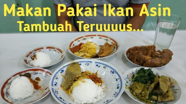 Makan Ikan Asin dan Telur Dadar Paling Enak, Nambah Berkali-kali !! Kuliner Kota Padang