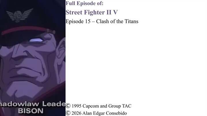 Full Episode 15 – Clash of the Titans | Street Fighter II V