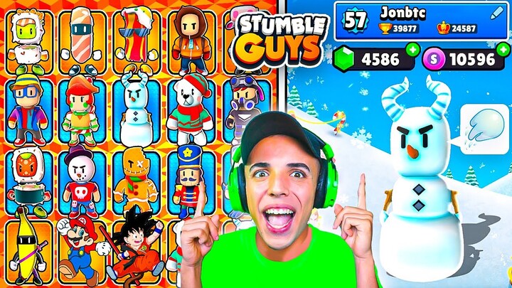 LLEGA la NIEVE a STUMBLE GUYS! 😱❄️ NUEVAS SKINS, MAPAS y MÁS... ACTUALIZACIÓN
