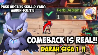DARAH TERSISA 1!! COMEBACK IS REAL PAKE COMBO DAN COMMANDER MAGIC CHESS MOBILE LEGENDS INI !?