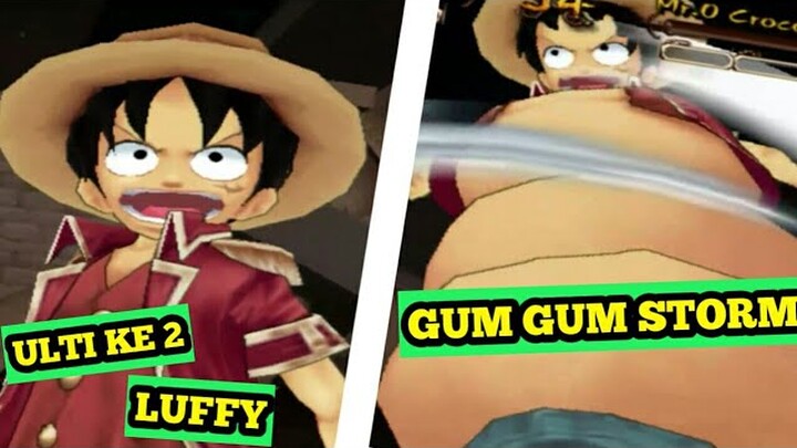 CARA MENGGUNAKAN ULTI KE 2 LUFFY ( GUM GUM STORM ) - ONE PIECE: GRAND ADVENTURE INDONESIA ( PS2 )