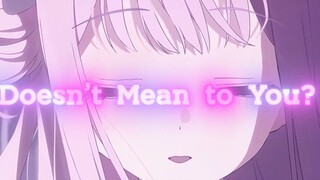 𝐖𝐡𝐚𝐭 𝐃𝐨𝐞𝐬 𝐈𝐭 𝐌𝐞𝐚𝐧 𝐭𝐨 𝐲𝐨𝐮？