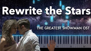 Rewrite the Stars - The Greatest Showman OST piano cover + sheet music & lyrics