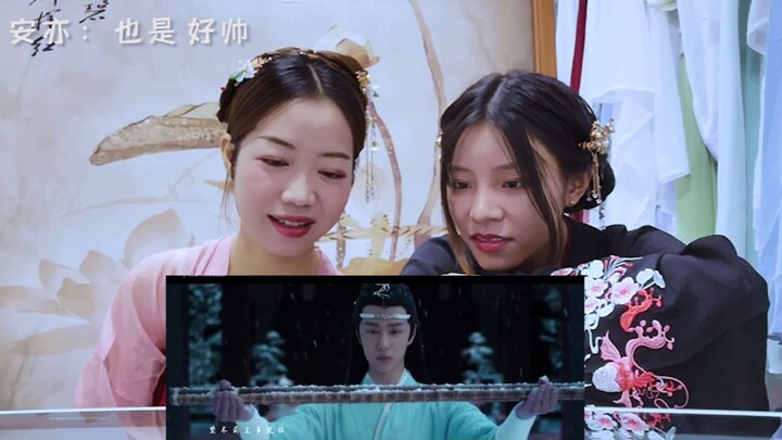 【王一博|不忘reaction】汉服小姐姐第一次看陈情令蓝忘机人物曲不忘是什么反应？