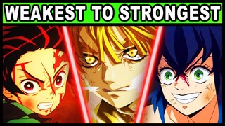 Every Demon Slayer RANKED from Weakest to Strongest! (Kimetsu no Yaiba All Demon Slayers)