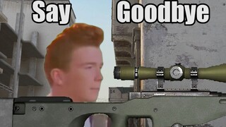 [Remix]Rick Astley bermain CS:GO