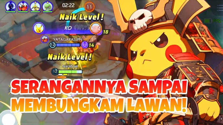 BRUTAL SERANGAN PIKACHU SAMPAI MEMBUNGKAM LAWANNYA! - Pokemon Unite