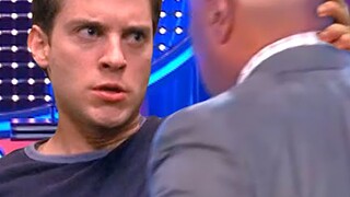Toby harus menjawab pertanyaan di acara itu untuk mencari nafkah