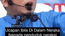 Ucapan Iblis Di Dalam Neraka