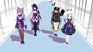 【MMD/Genshin Impact /Ayaka & Keqing & Hutao & Raiden,Baal】- No Title (Information in description)